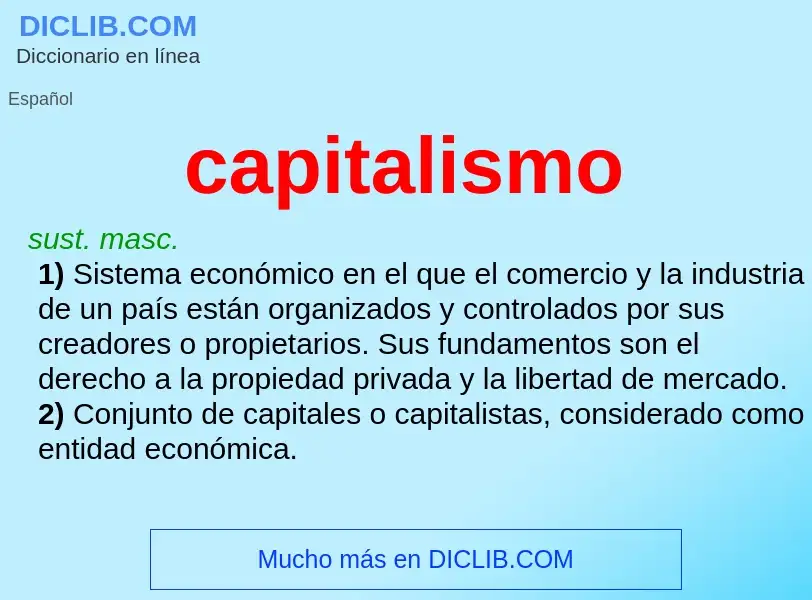 Wat is capitalismo - definition