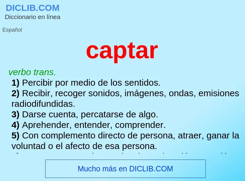 What is captar - definition