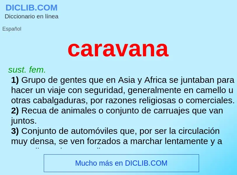 Wat is caravana - definition