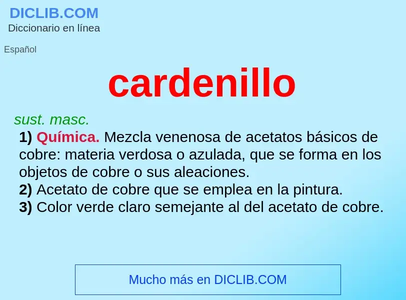 Wat is cardenillo - definition