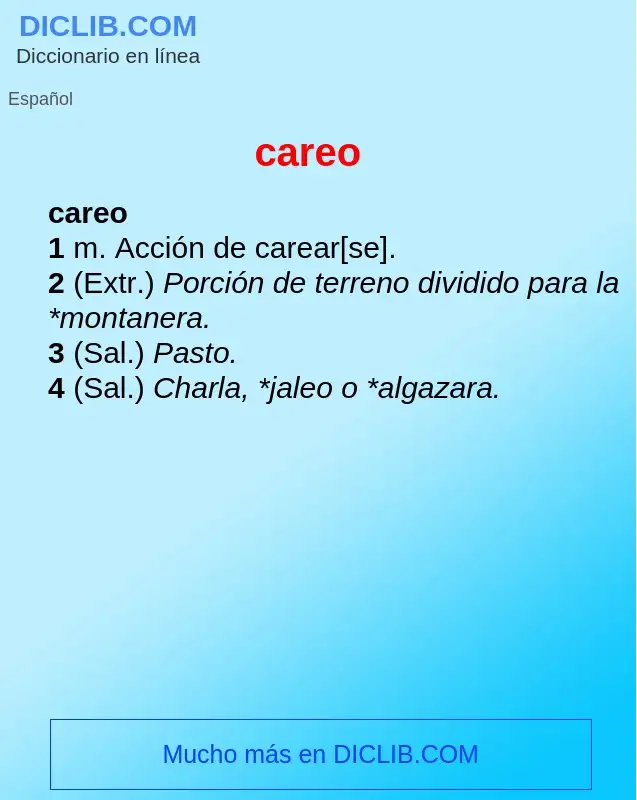 Wat is careo - definition