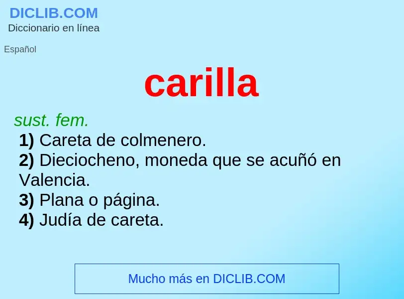 Wat is carilla - definition