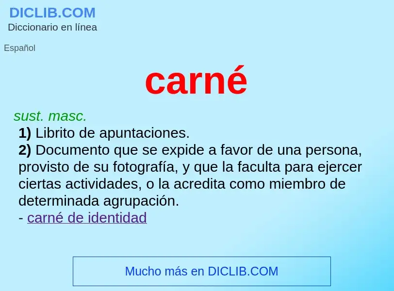 What is carné - definition