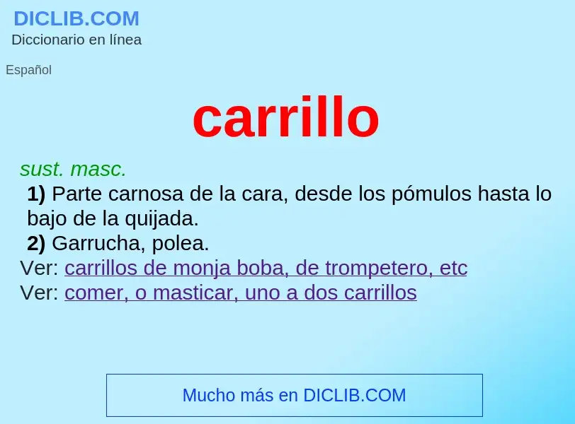 What is carrillo - meaning and definition