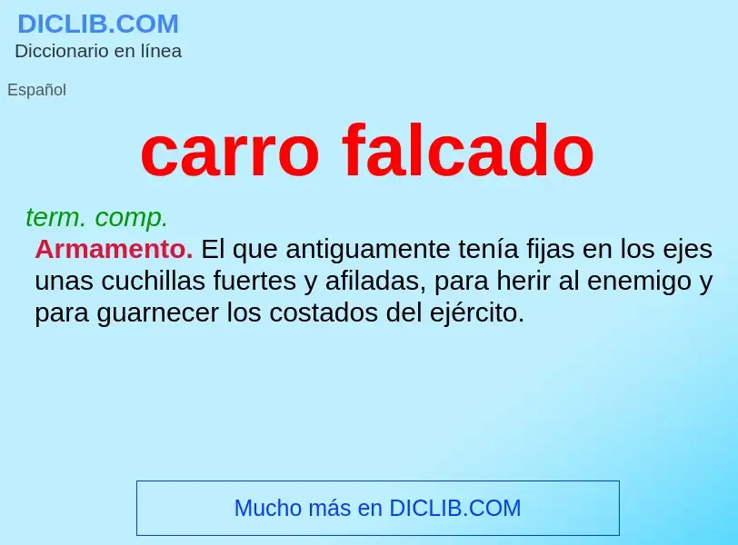 What is carro falcado - definition