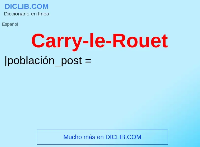 Che cos'è Carry-le-Rouet - definizione