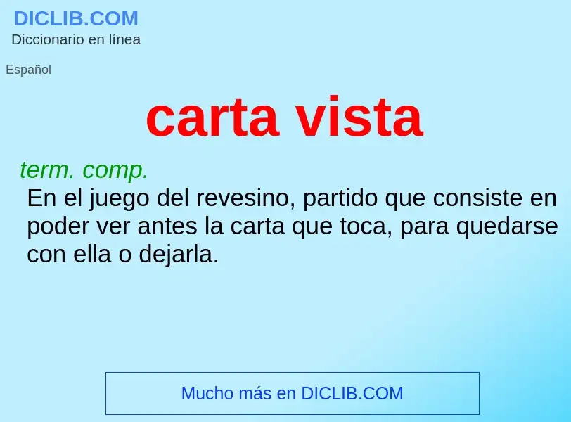 What is carta vista - definition