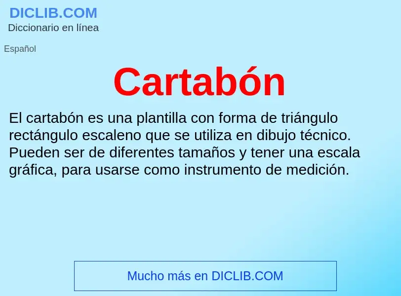 What is Cartabón - definition