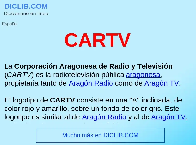 Was ist CARTV  - Definition