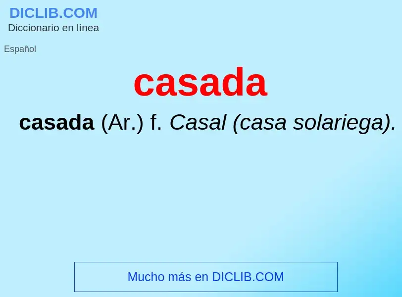 O que é casada - definição, significado, conceito