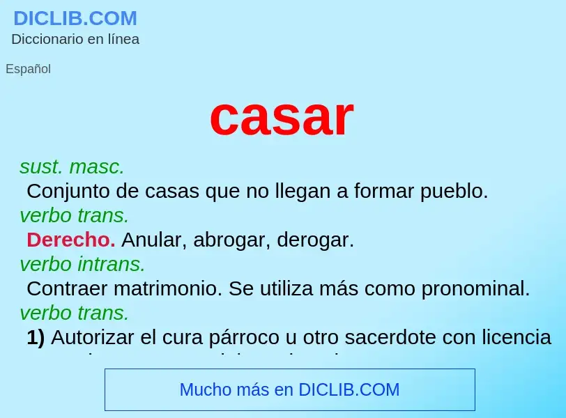 Was ist casar - Definition