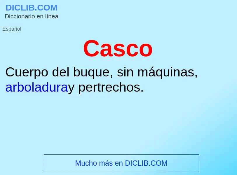 Wat is Casco - definition