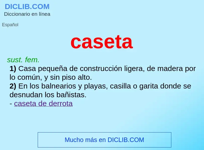 Wat is caseta - definition