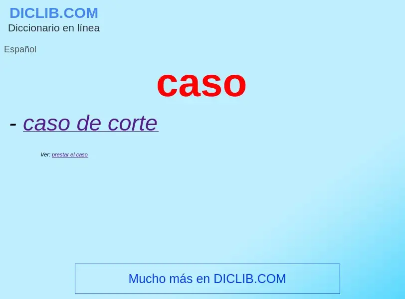 Wat is caso - definition