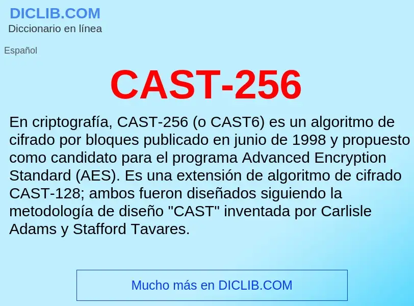 Was ist CAST-256 - Definition