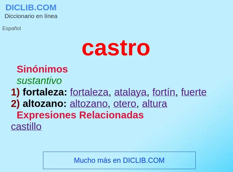 What is castro - definition