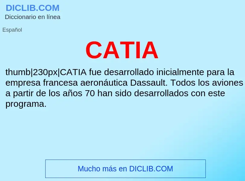 Was ist CATIA - Definition