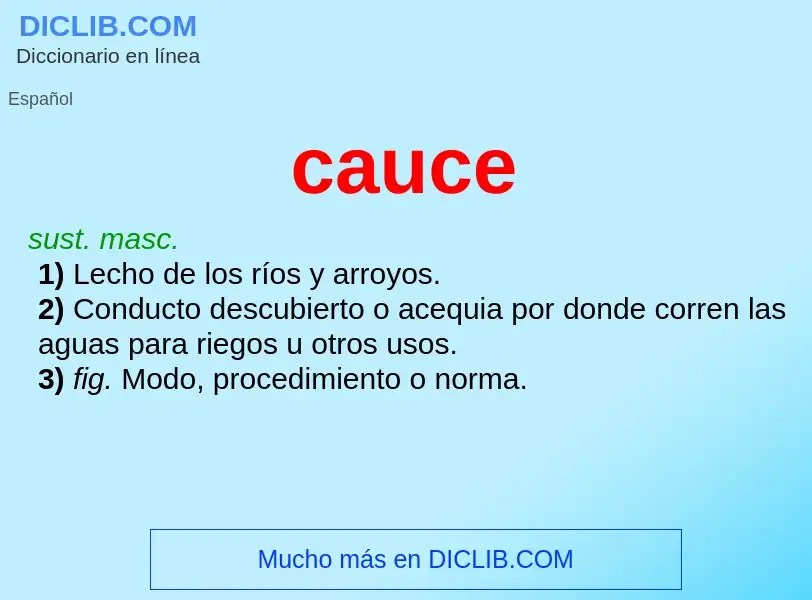 What is cauce - definition