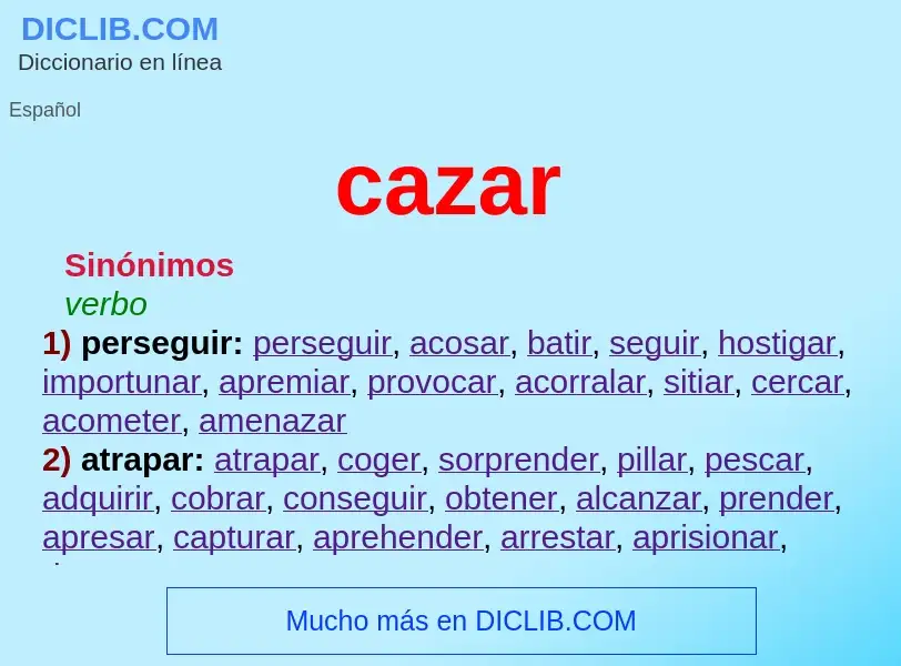 What is cazar - definition