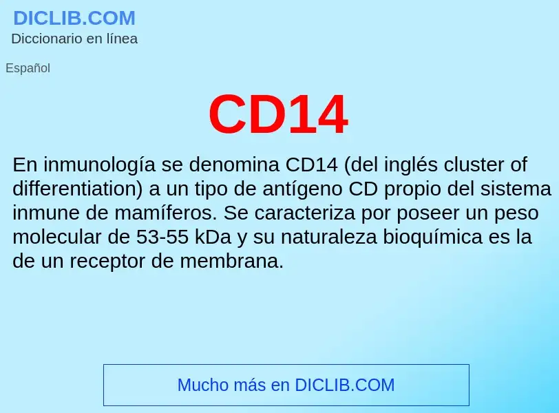 Was ist CD14 - Definition