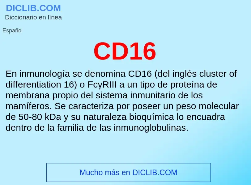 Was ist CD16 - Definition