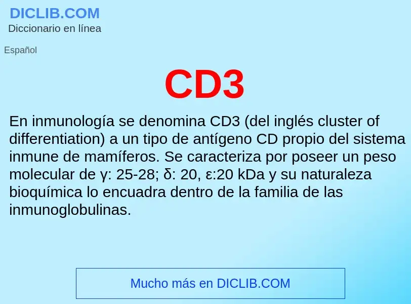 Was ist CD3 - Definition