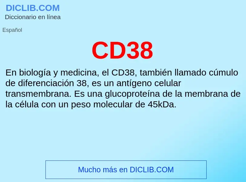 Was ist CD38 - Definition