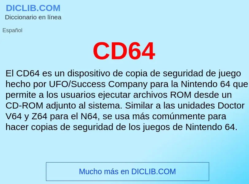 ¿Qué es CD64? - significado y definición