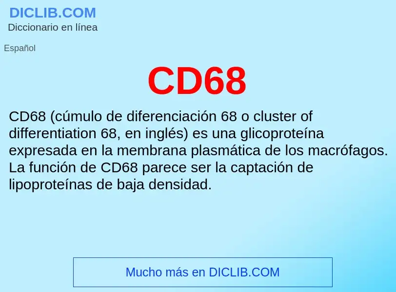 Was ist CD68 - Definition