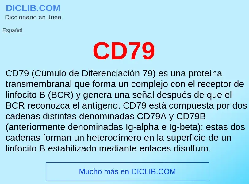 Was ist CD79 - Definition