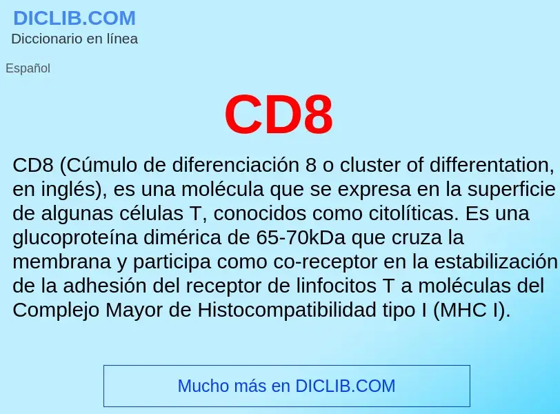 Was ist CD8 - Definition