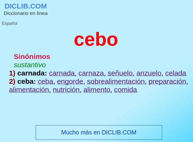 Was ist cebo - Definition