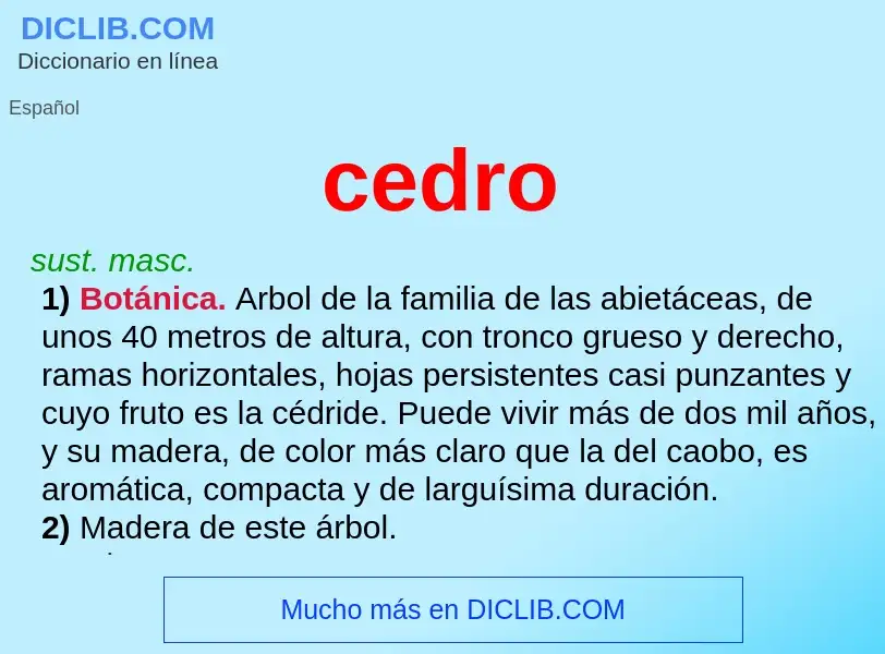 What is cedro - definition