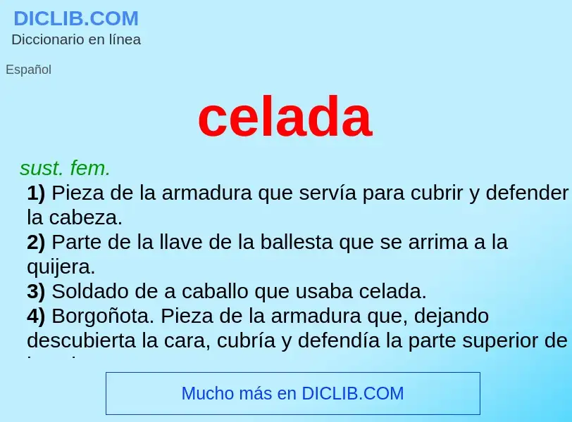 Wat is celada - definition