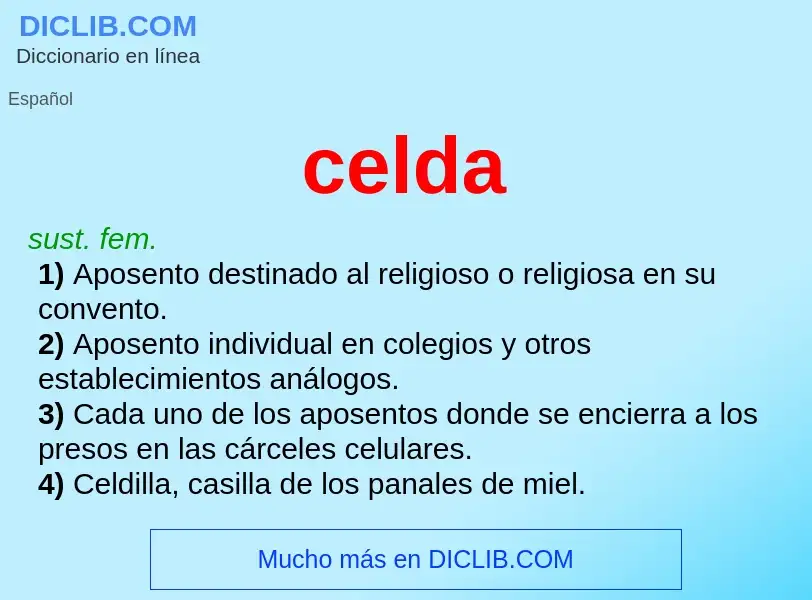 Was ist celda - Definition