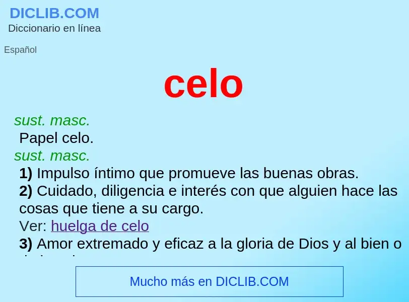 What is celo - meaning and definition