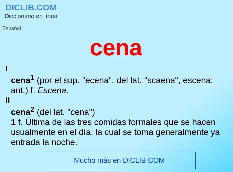 O que é cena - definição, significado, conceito