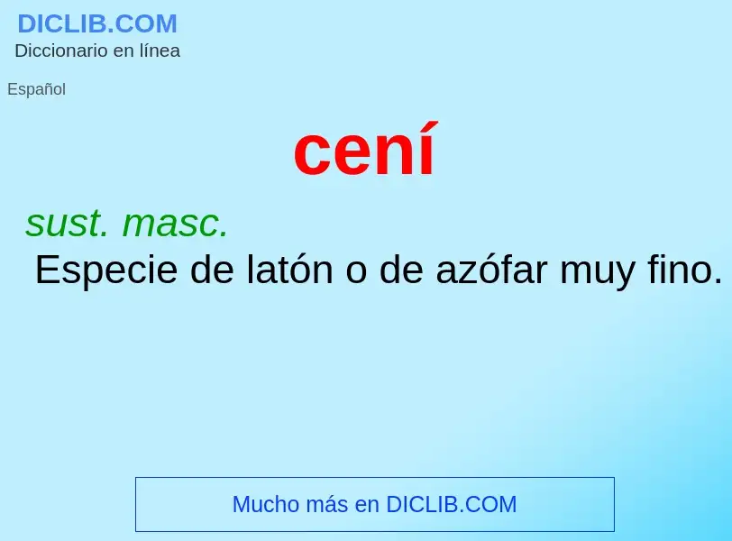 Wat is cení - definition