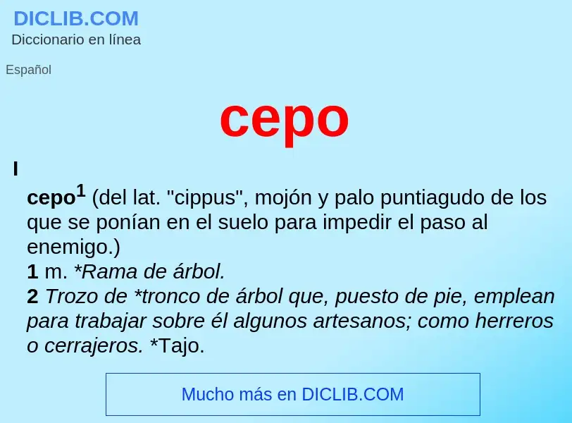 Wat is cepo - definition