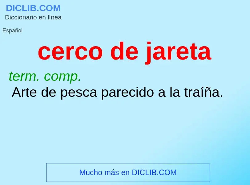 O que é cerco de jareta - definição, significado, conceito