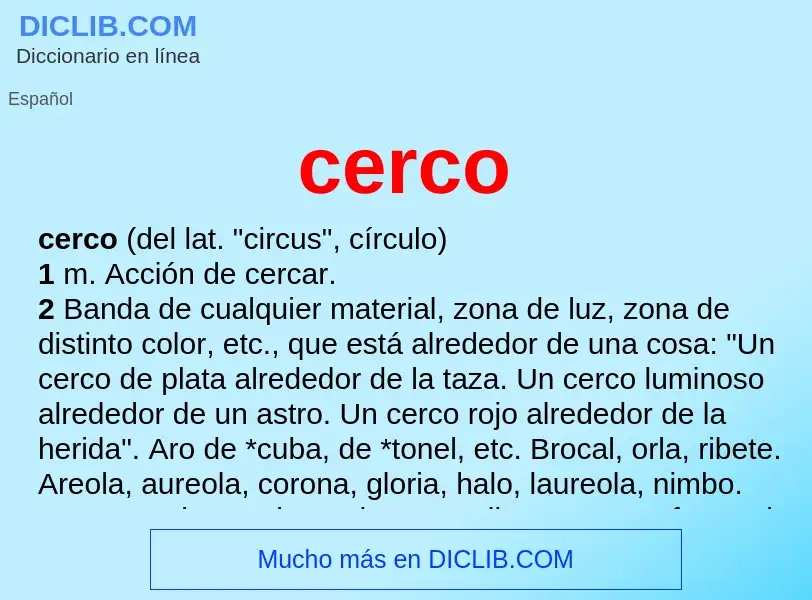 Was ist cerco - Definition