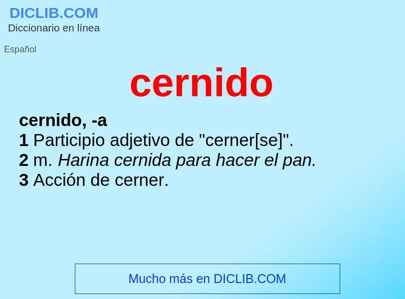 Wat is cernido - definition