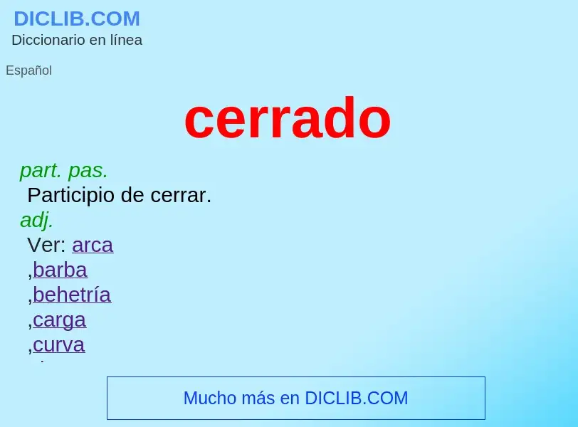 Что такое cerrado - определение
