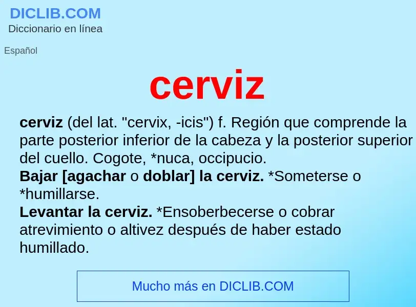 Wat is cerviz - definition