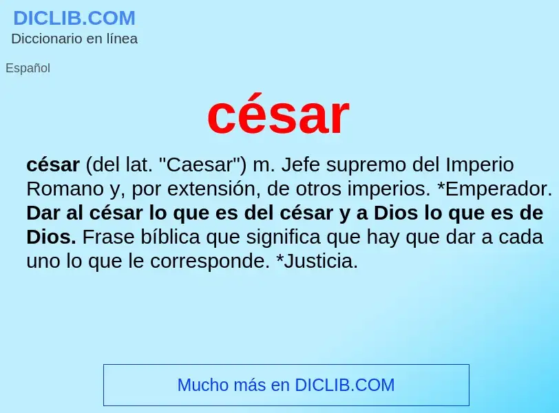 Wat is césar - definition