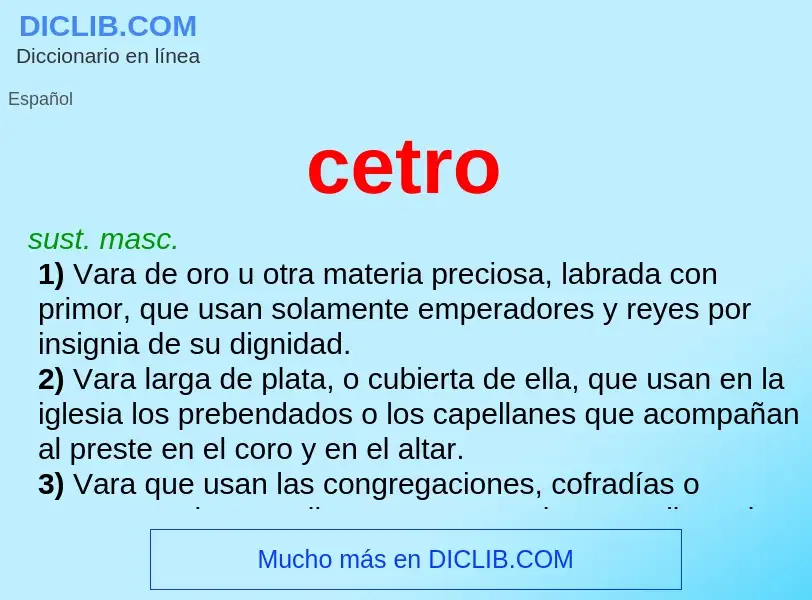 Wat is cetro - definition