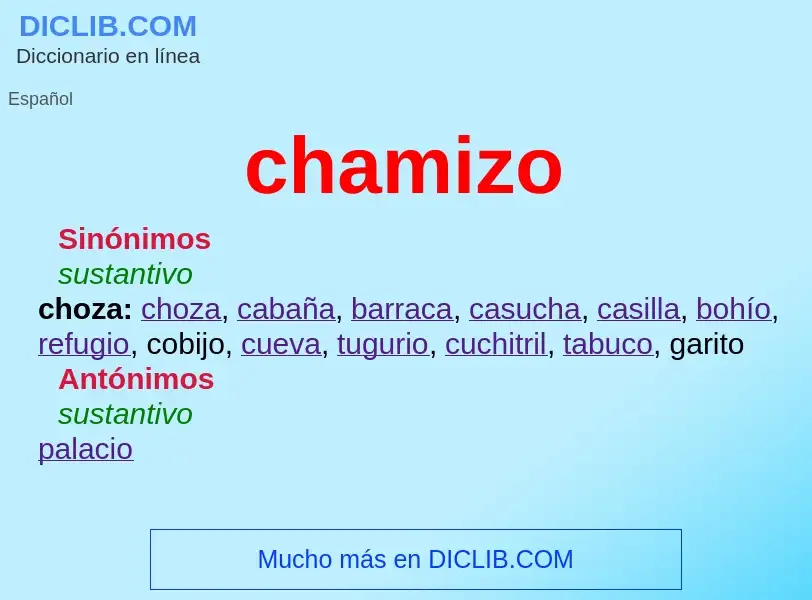 Wat is chamizo - definition