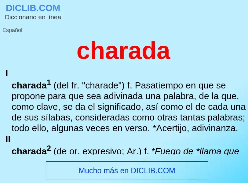 Wat is charada - definition