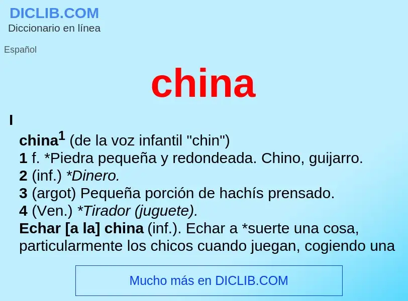 O que é china - definição, significado, conceito