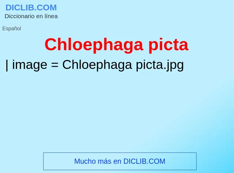 Что такое Chloephaga picta - определение